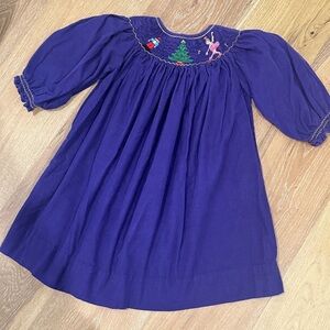 Christmas Smocked Dress